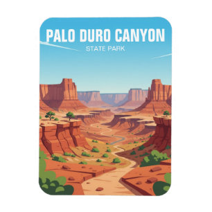 Texas Palo Duro Canyon State Park Travel Magnet
