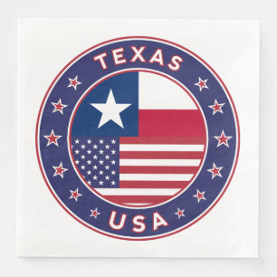 Texas Paper Dinner Napkins
