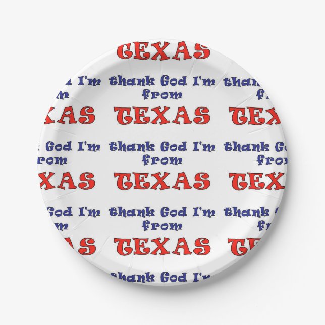 TEXAS PAPER PLATES (Front)