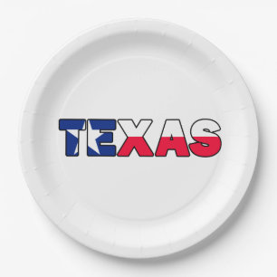 Texas Paper Plates