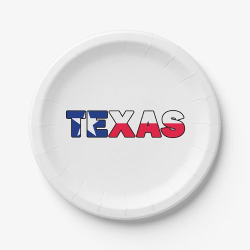Texas Paper Plates