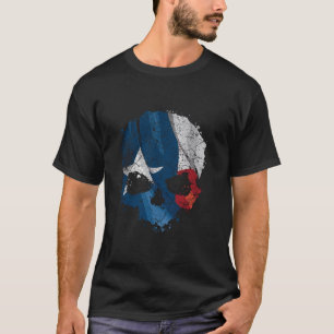 Texas Patriot Texan Flag USA America Skull T-Shirt
