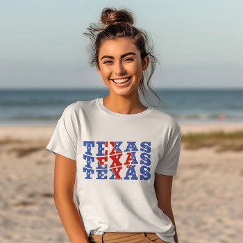Texas Patriotic State Love Usa T-shirt by splendidsummer at Zazzle
