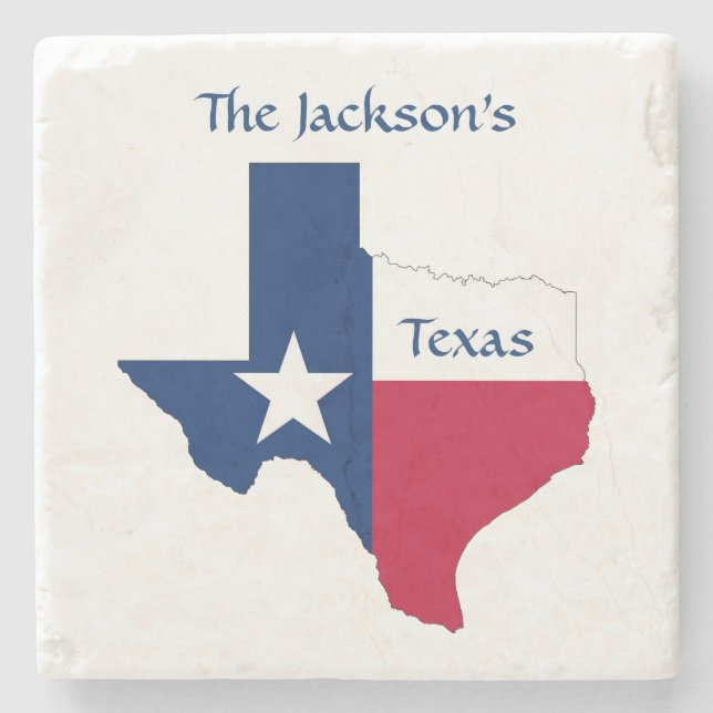 Texas personalized coaster (Front)