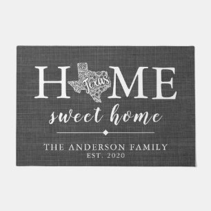 TEXAS Personalized State Doormat