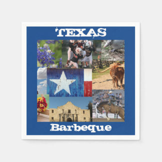 Texas Photo Mosaic  Napkins