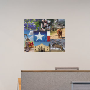 Texas Photo Mosaic Wall Decal