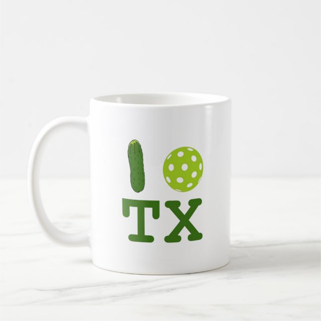Texas Pickleball Mug (Left)