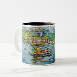 Texas Planet Two-Tone Coffee Mug
