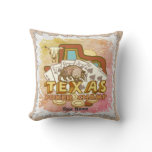 Texas Poker Champ Throw Pillow