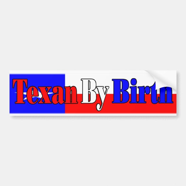 Texas Pride Bumper Sticker (Front)