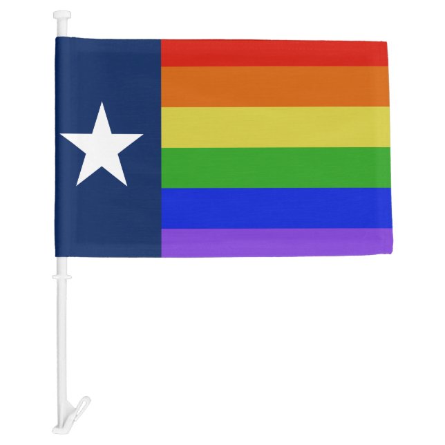Texas Pride Car Flag (Front)