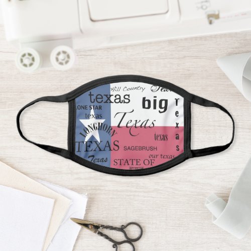 Texas Pride_Wordcloud Face Mask