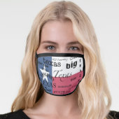 Texas Pride-Wordcloud Face Mask (Worn Her)