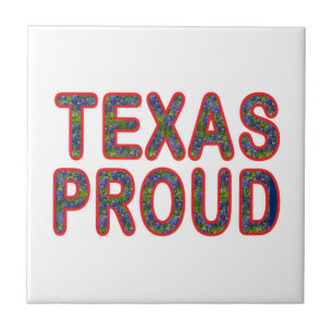 Texas Proud Bluebonnet Ceramic Tile