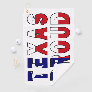 Texas Proud Flag Golf Towel