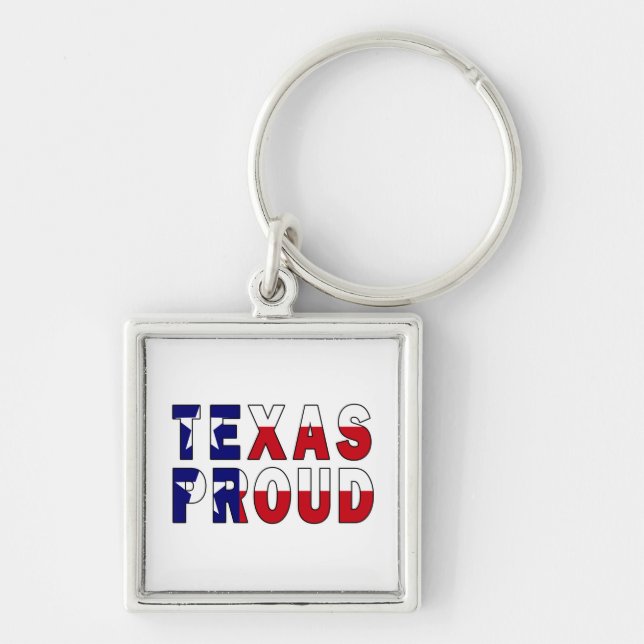 Texas Proud Flag Keychain (Front)