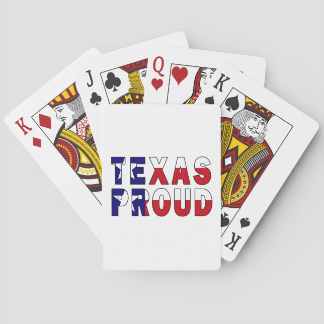 Texas Proud Flag Poker Cards (Back)