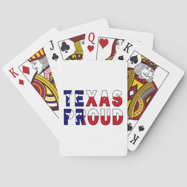 Texas Proud Flag Poker Cards (Back)