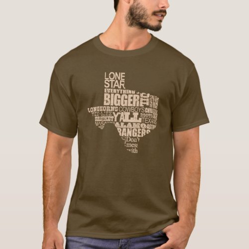 Texas Proud _ Texas Shapelight graphic T_Shirt