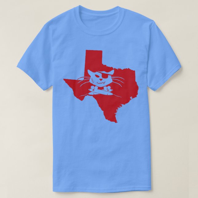 Texas Purrate T-Shirt (Design Front)