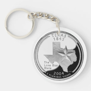 Texas Quarter Keychain