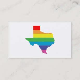 texas rainbow business card