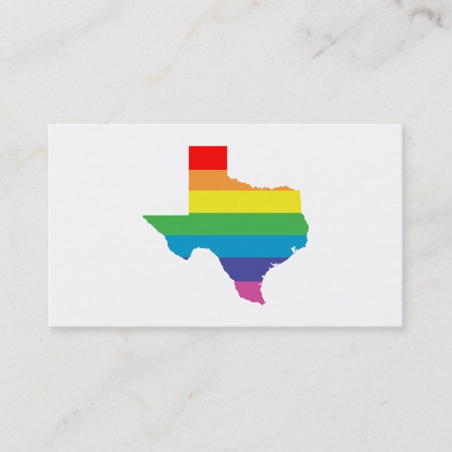 texas rainbow business card (Front)