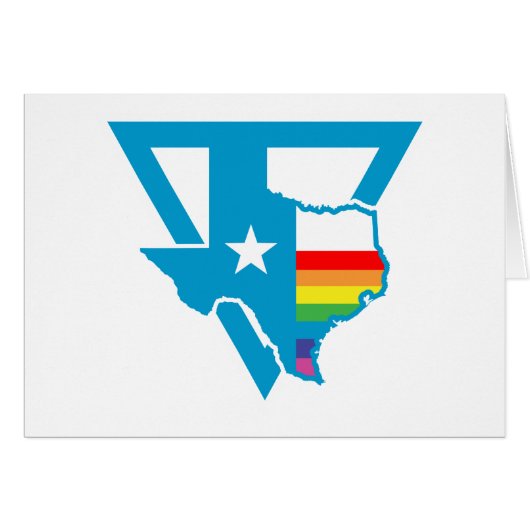 texas rainbow triangle cards (Front Horizontal)