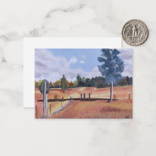 Texas Ranch Greeting Card (Front/Back In Situ)