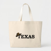 Texas Rancher Cowboy Hat Canvas Tote Bag