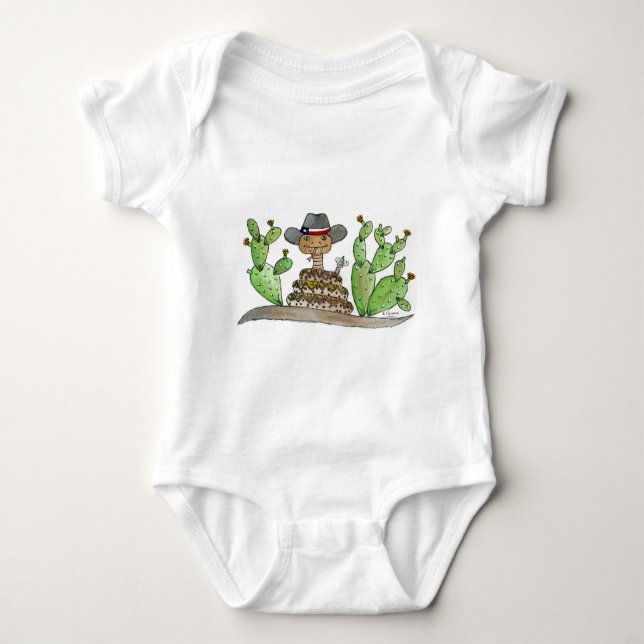 Texas Rattlesnake Baby Bodysuit (Front)