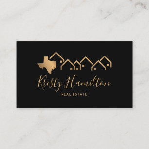 texas real estate professional house realtor business card