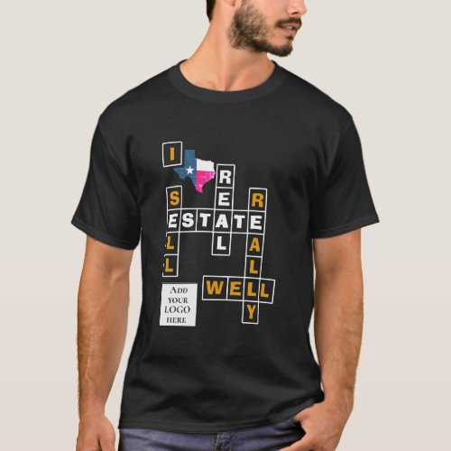 TEXAS Realty Real Estate QR CODE T_Shirt