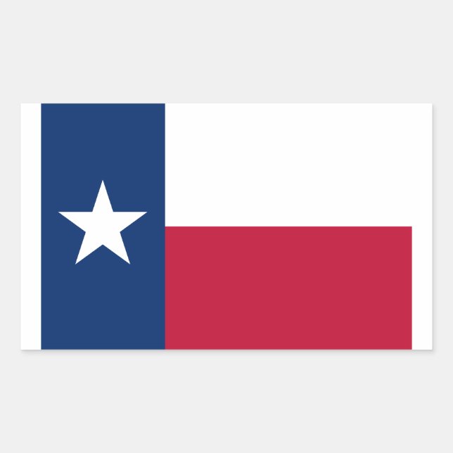 Texas Rectangular Sticker (Front)