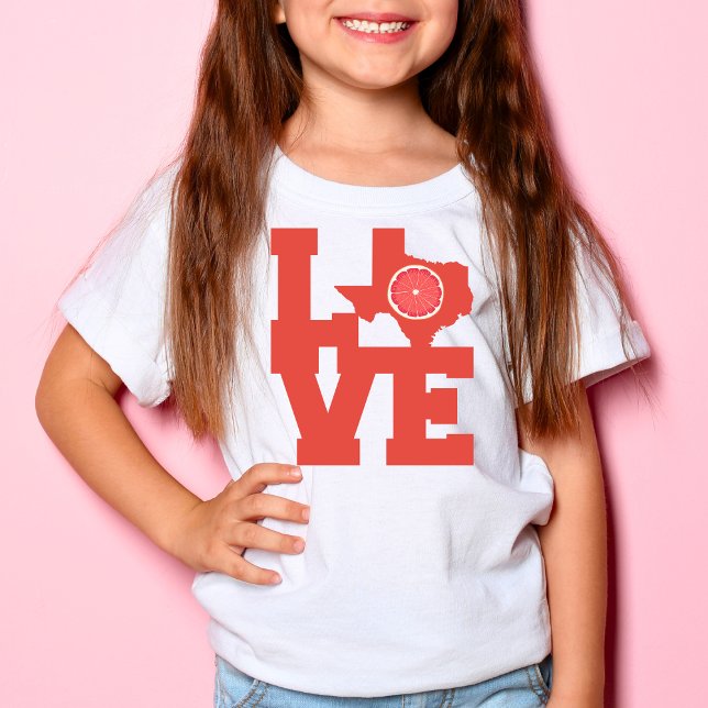 Texas Red Grapefruit Map design T-Shirt (Creator Uploaded)