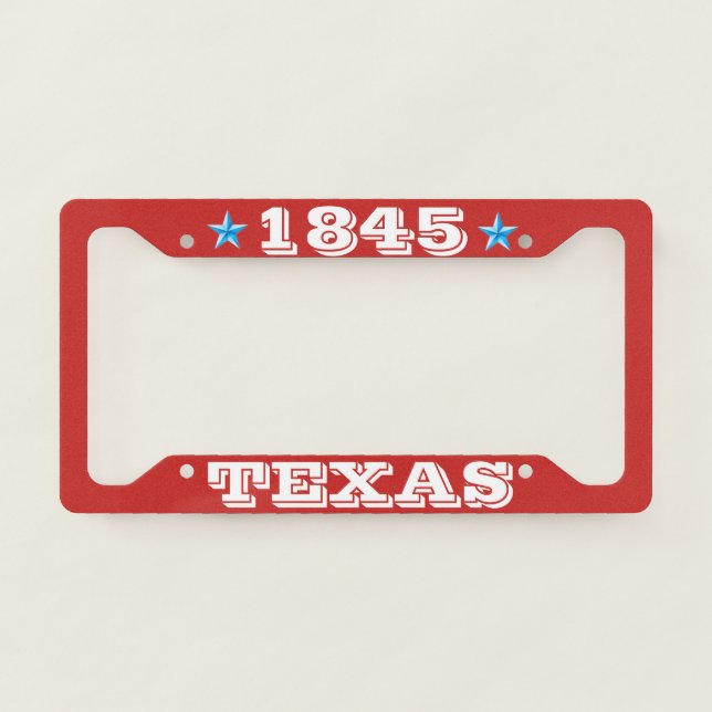 Texas Red License Plate Frame (Front)