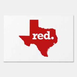 TEXAS RED STATE YARD SIGN