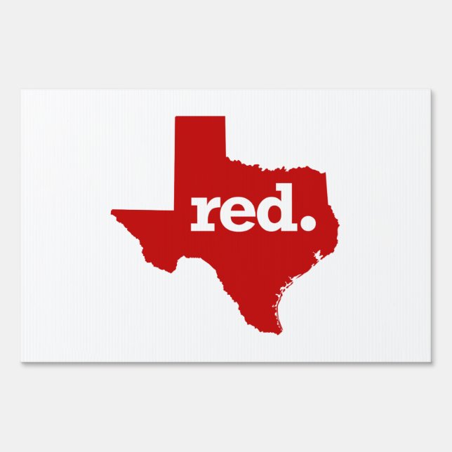 TEXAS RED STATE YARD SIGN (Front)