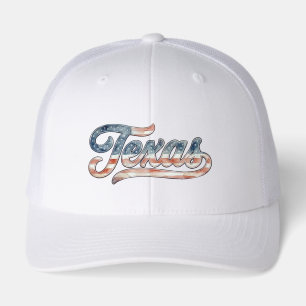 Texas Red White Blue Logo Watercolor Style Cowboy