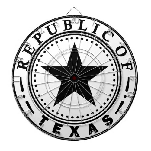 Texas Republic of Texas Seal Dartboard
