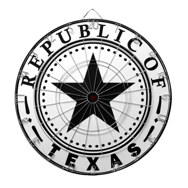 Texas (Republic of Texas Seal) Dartboard (Front)