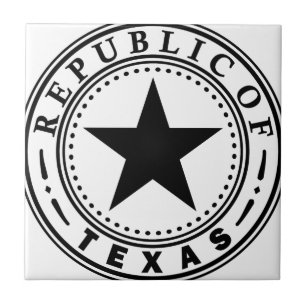 Texas (Republic of Texas Seal) Tile