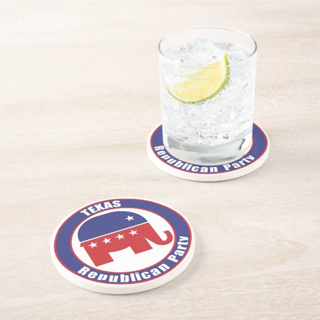 Texas Republican Party Coaster (Side)