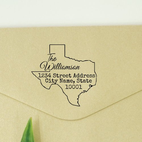 Texas Return Address Stamp Self_Inking