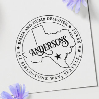 Texas Return Address Stamp Self-Inking ModernStamp