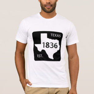 texas road sign 1836 lone star T-Shirt