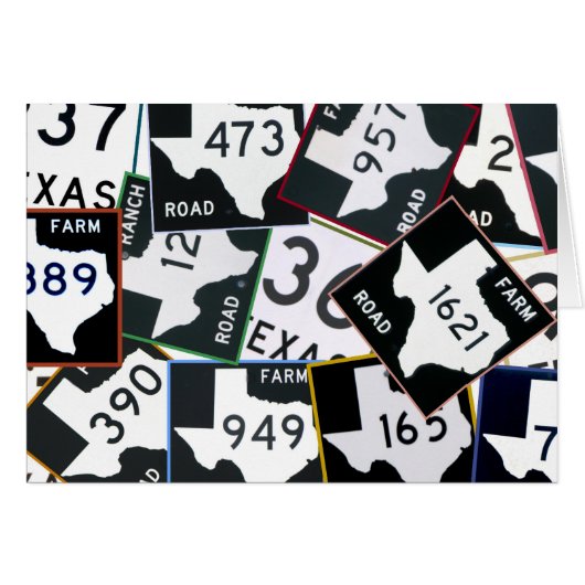 Texas Road Signs Cards (Front Horizontal)