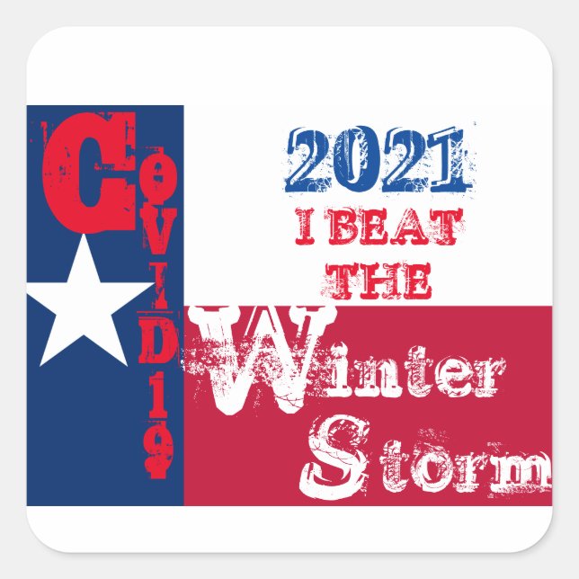 TEXAS ROCKS SQUARE STICKER (Front)