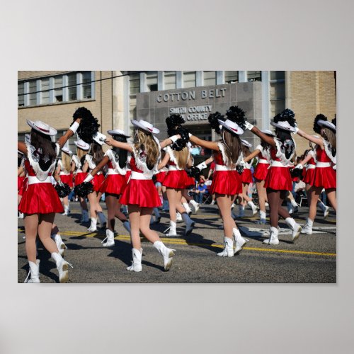 Texas Rose Festival Parade Marchers Poster